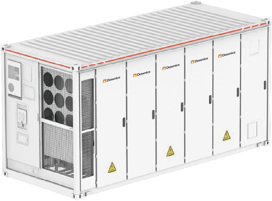 DAWNICE væskekjølt batterikontainer 2,5 MW / 5 MWh